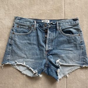 Agolde Cutoff Denim Short, Sz 27